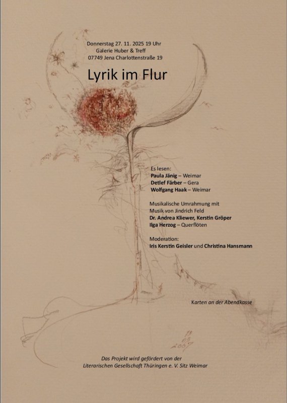 Lyrik im Flur November 2025 Lyrik im Flur November 2025