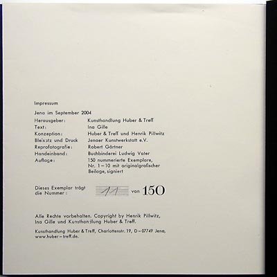 Katalog - LAGE - Henrik Pillwitz